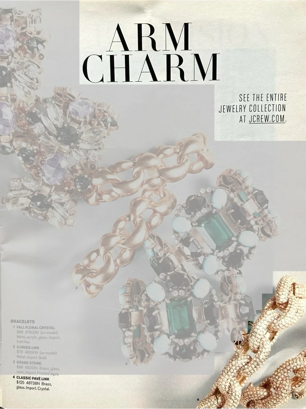 J. Crew Classic Pave Link Bracelet - NTW